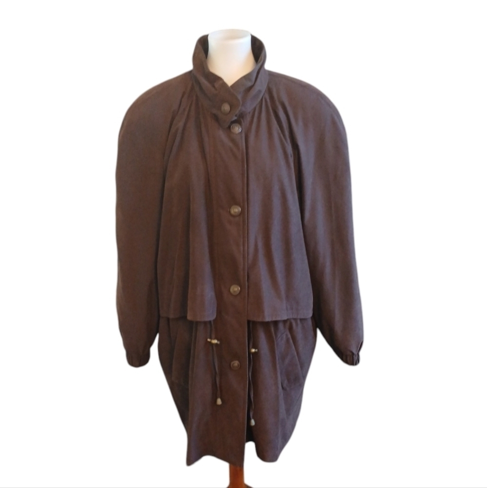 Vintage American Bazaar Women's Winter/Rain Coat size 2X Trench Coat